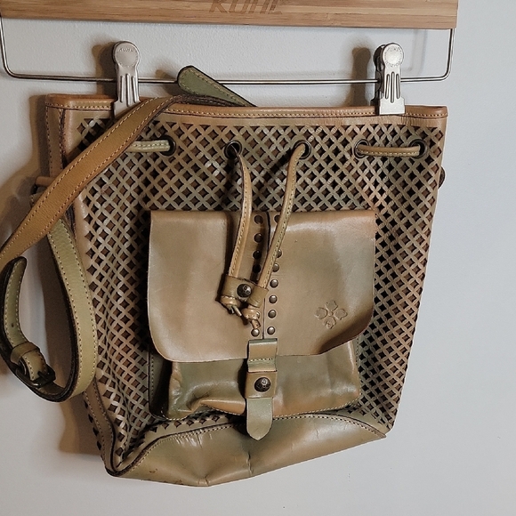 Stylish Olive Green Patricia Nash Bucket bag - Picture 1 of 5